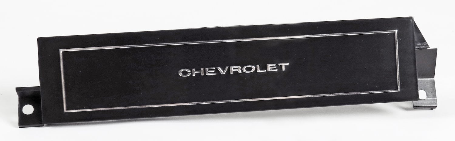 DP03-68C Dash Cover Plate 1970-1972 Chevy Chevelle A/C Delete With Chevrolet Lettering