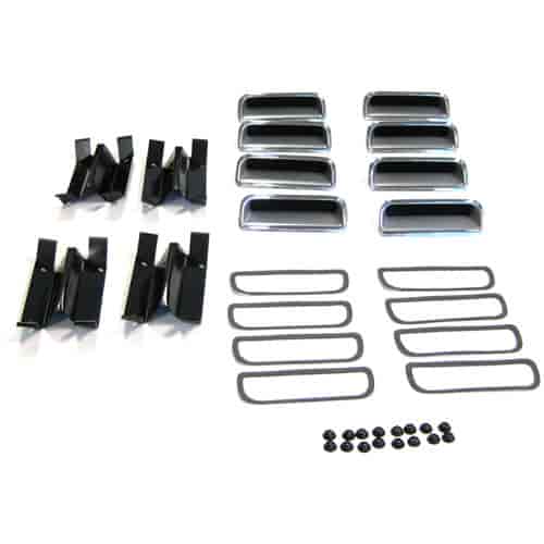 Fender Side Louver & Bracket Kit For 1971 Plymouth Barracuda