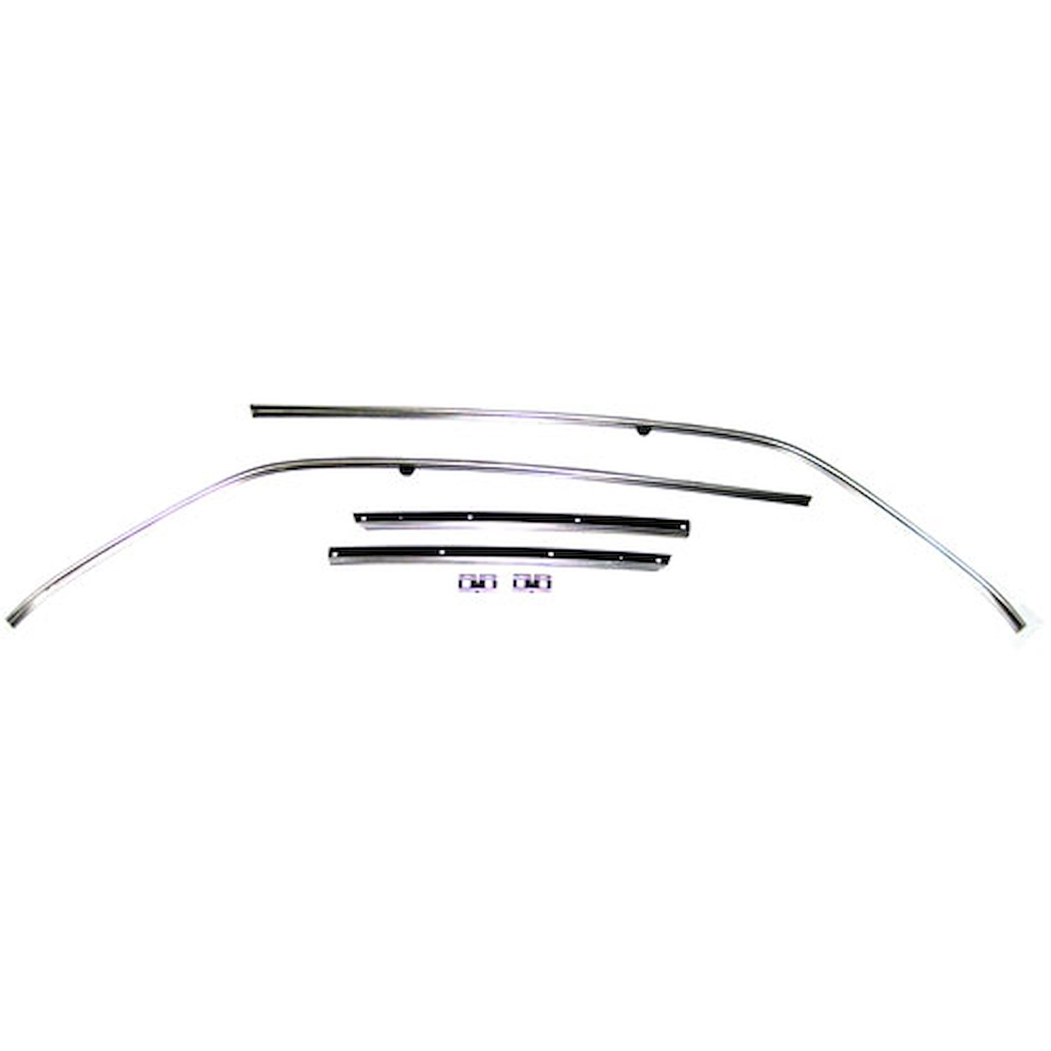 Roof Rail Weatherstrip Channel Set 66-67 Chevelle Lg-00-1494-A