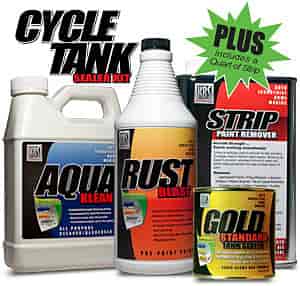 Cycle Fuel Tank Sealer Kit Plus Up to a 12-gallon tank Also includes: