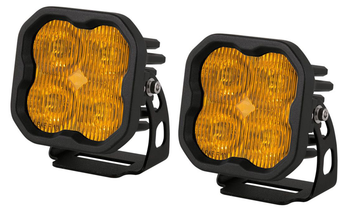 Yellow SS3 LED Pod Max [SAE Fog Standard, Pair]