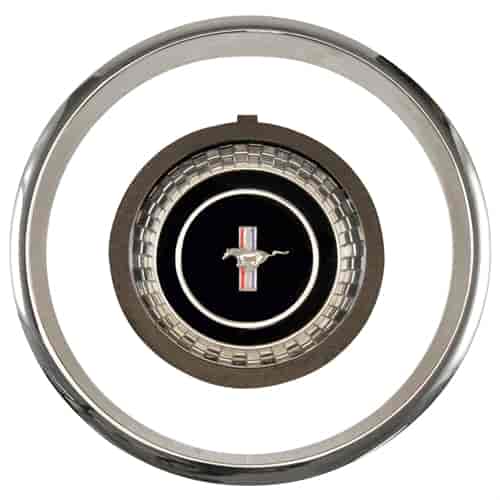 Steering Wheel Hub Emblem & Trim Ring 1967 Ford Mustang