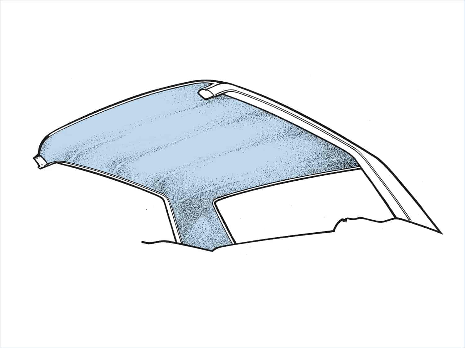 Replacement Headliner [Light Blue] for 1967-1968 Mercury Cougar