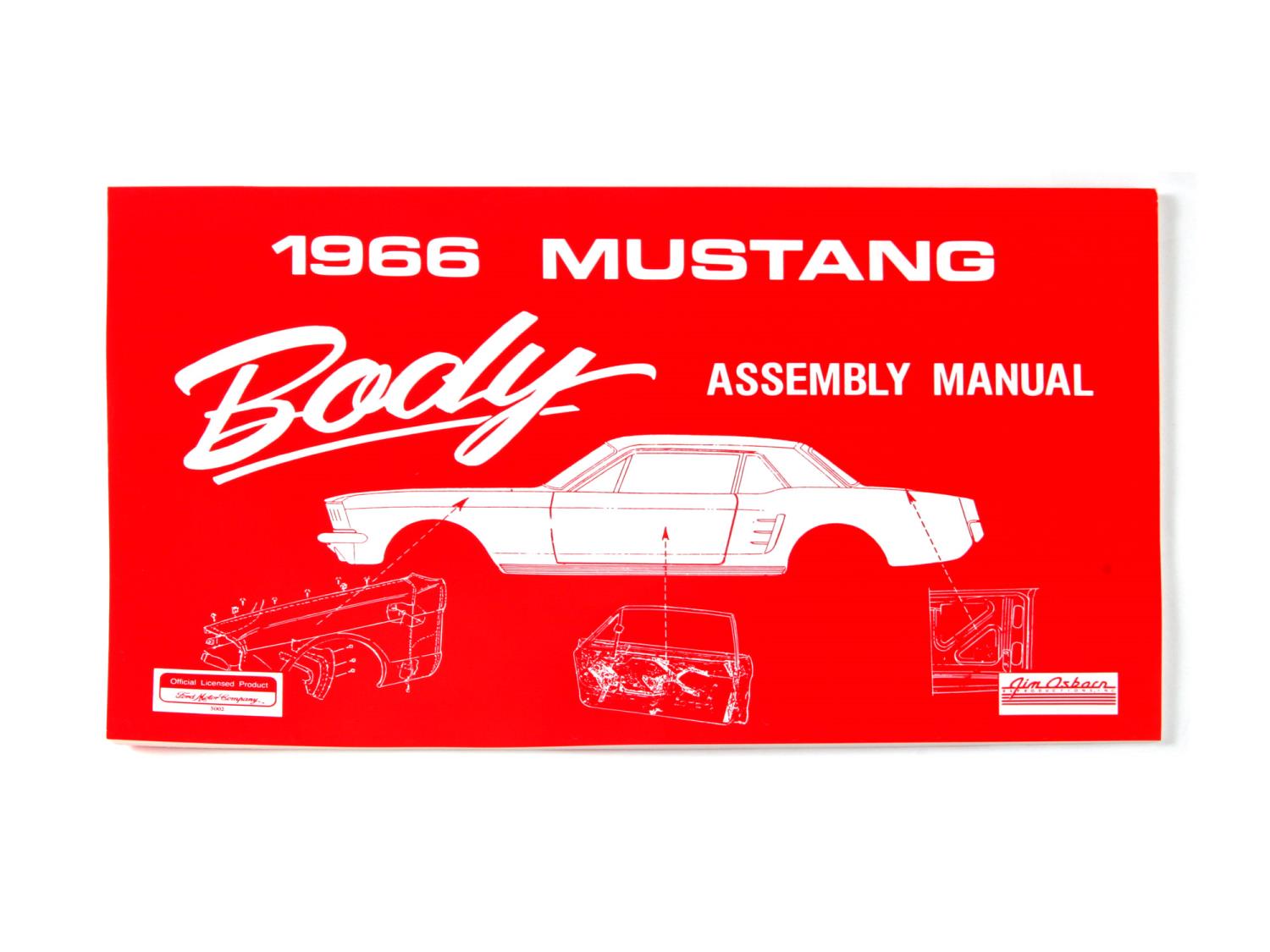 Body Assembly Manual for 1966 Ford Mustang