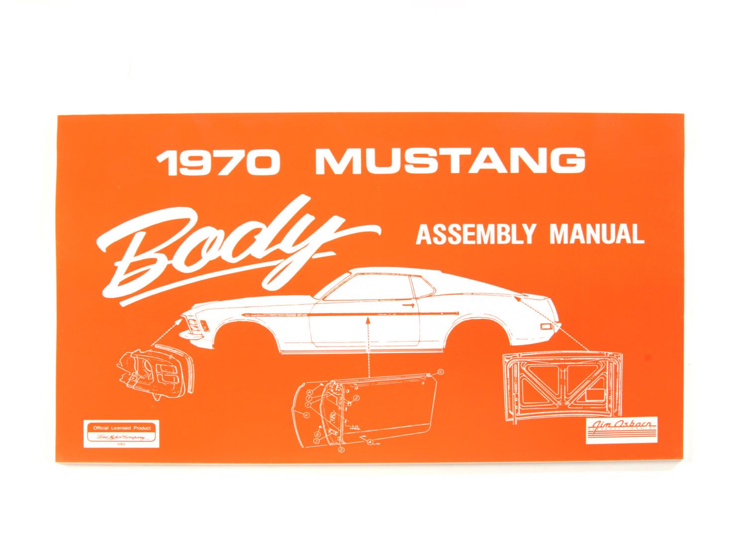 Body Assembly Manual for 1970 Ford Mustang