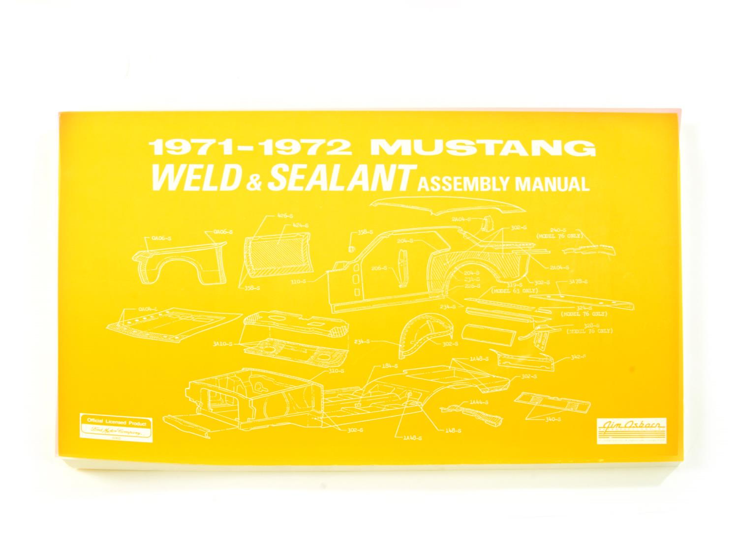 Weld & Sealant Assembly Manual for 1971-1972 Ford