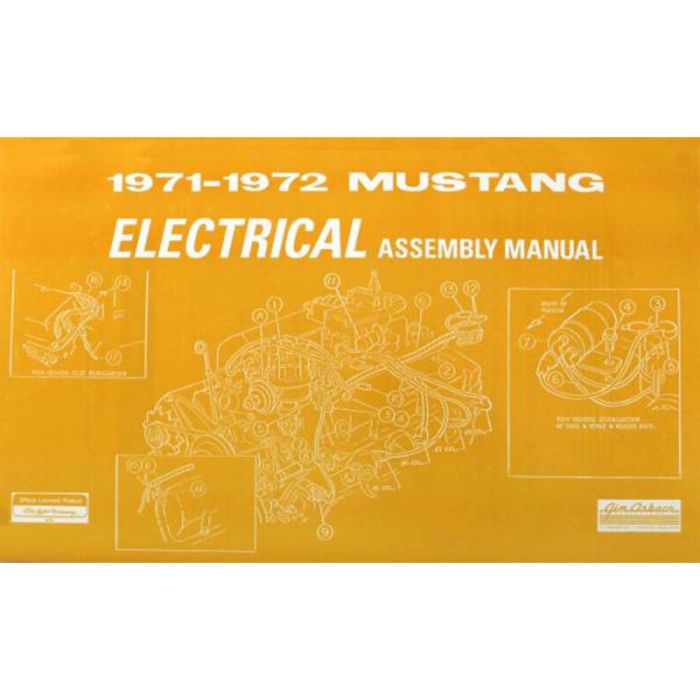 Electrical Assembly Manual for 1971-1972 Ford Mustang