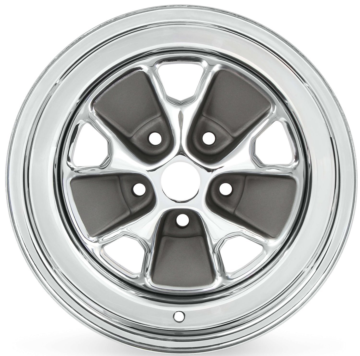 C5ZZ Chrome/Charcoal Styled Steel Wheel [Size: 15