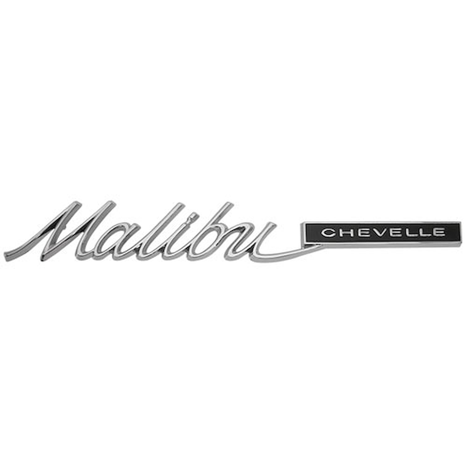 1965 Chevelle “Malibu Chevelle” Trim Parts 4211 Rear Quarter Emblem 