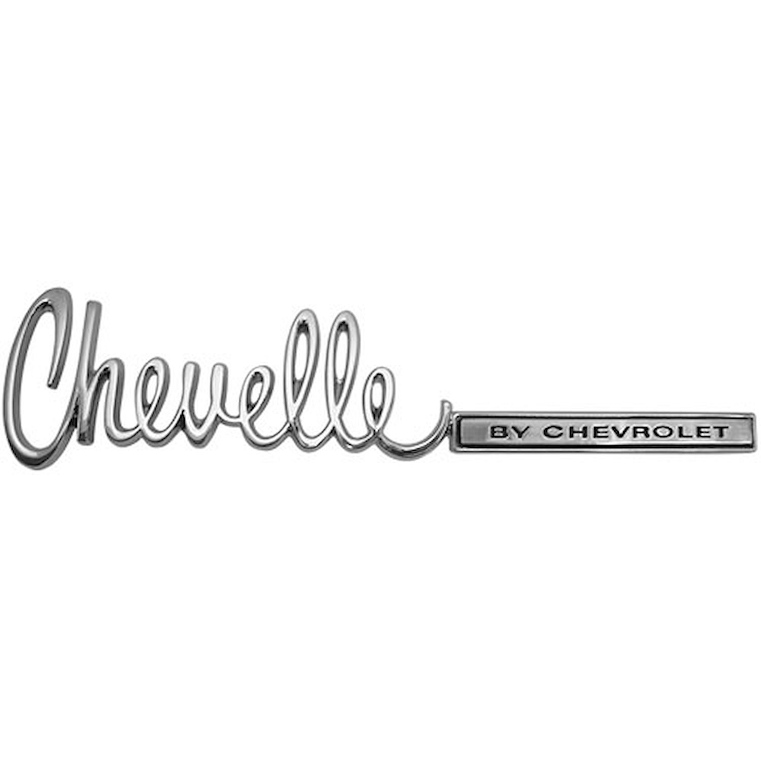 Trunk Lid Emblem 1971-72 Chevy Chevelle