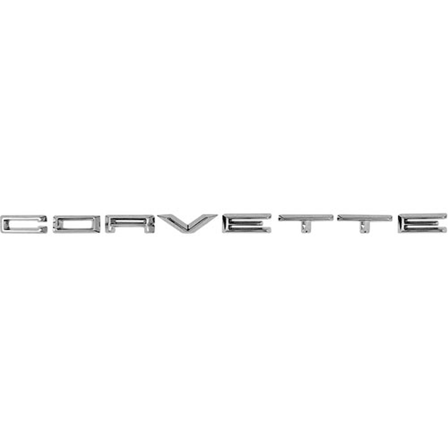 Hood Emblem Letters 1961-62 Chevy Corvette