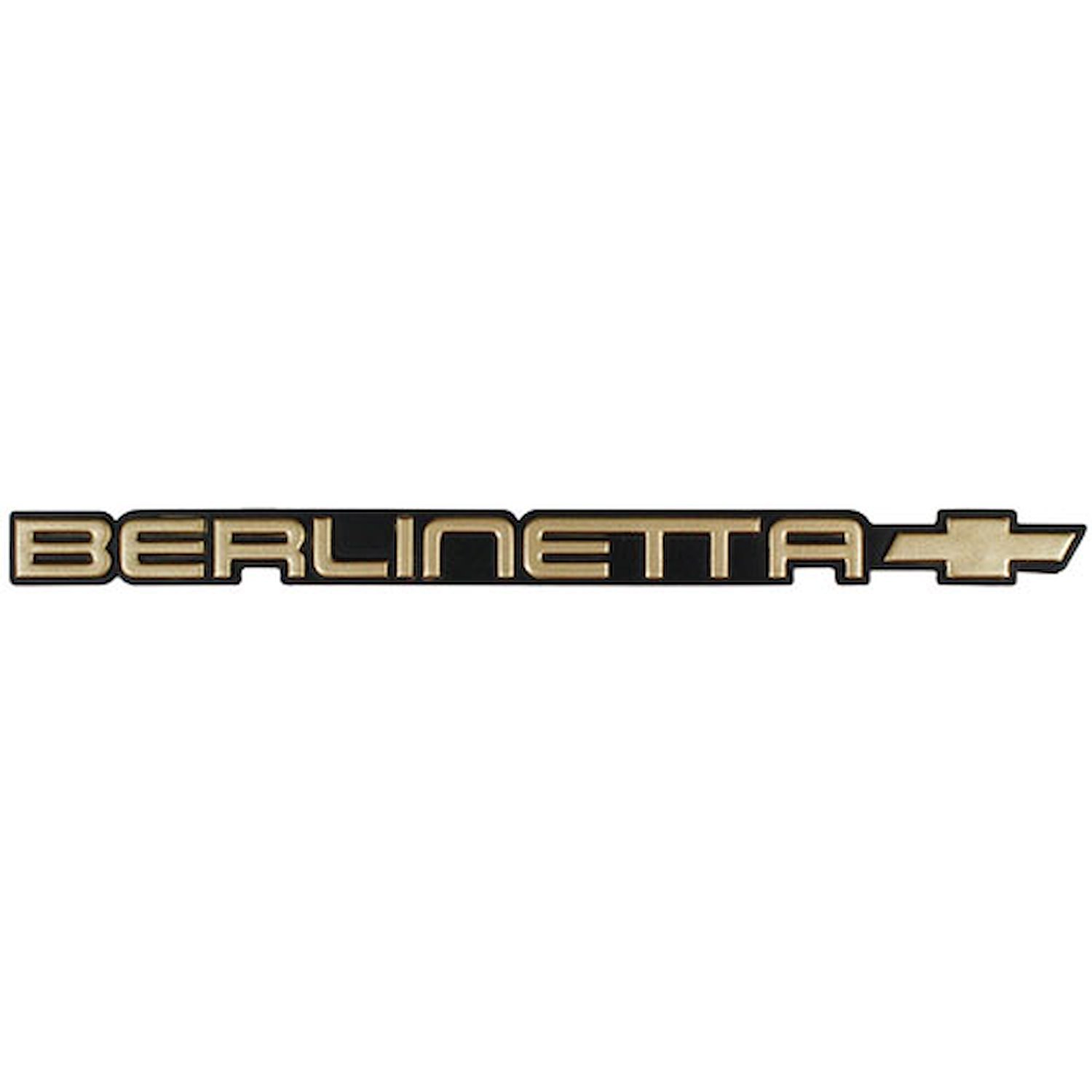 Rear Panel Emblem 1985-86 Chevy Camaro Berlinetta
