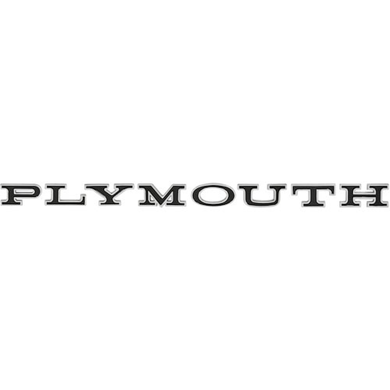 Hood Letter Emblem 1965 Plymouth Belvedere & Satellite