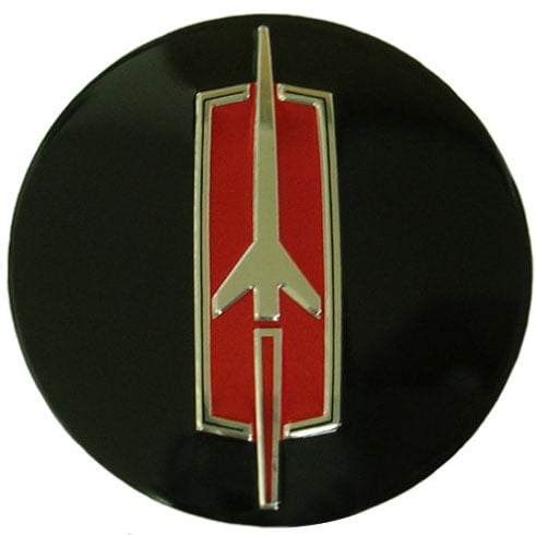 Center Cap Insert for Olds SSII Wheels [Black with Red Rocket]