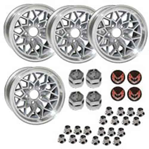 SSF158KR Snowflake Wheel Kit [Size: 15" x 8"] Finish: Silver Painted Recesses & Gloss Clear Coat