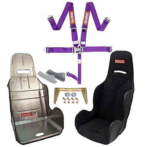 Racing Harness With Seat Purple SFI Racing Harness Includes