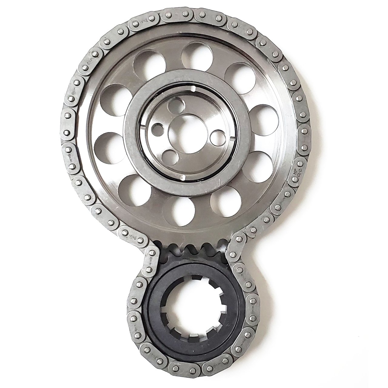Double-Roller Timing Chain and Gear Set for Chevy V6 262, 1985-1993 Small Block Chevy 305/350 with Factory Roller Cam
