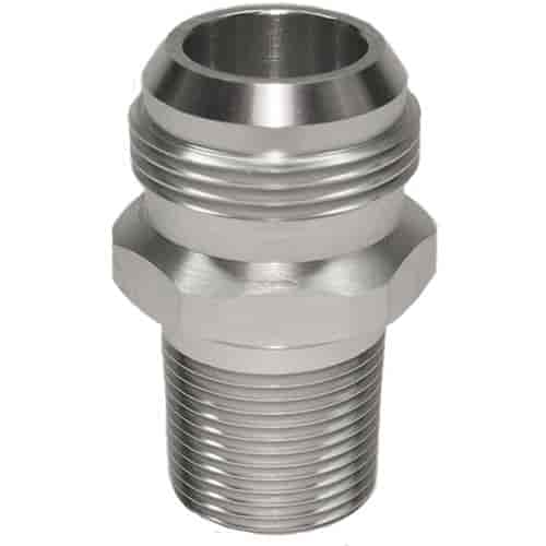 Straight Water Pump Fitting 3/4" NPT to -16 AN Male Fitting x 2.25" Long