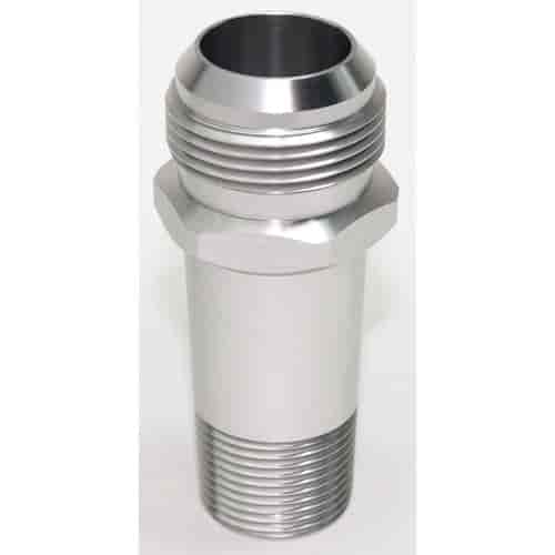Straight Water Pump Fitting 3/4" NPT to -16 AN Male Fitting x 3.5" Long