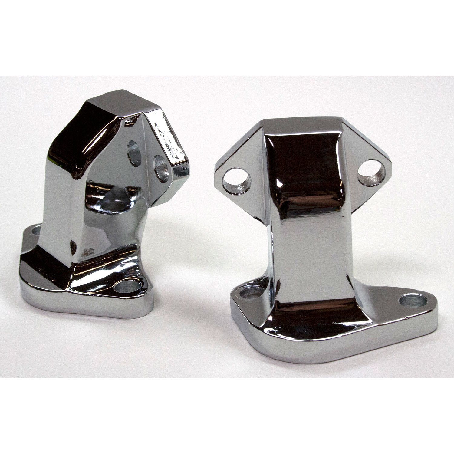 ELBOW WATER PUMP TO BLOCK FORD BB 400-460 Chrome Pair
