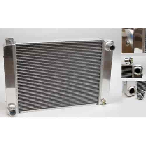 Aluminum Racing Radiator With Modular Fittings Ford/Mopar