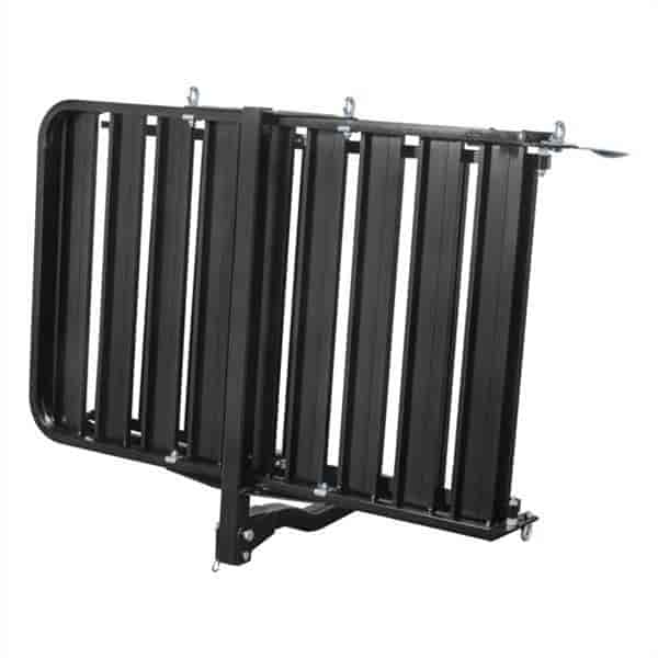 Hitch-Mount Aluminum Cargo Carrier with Ramp