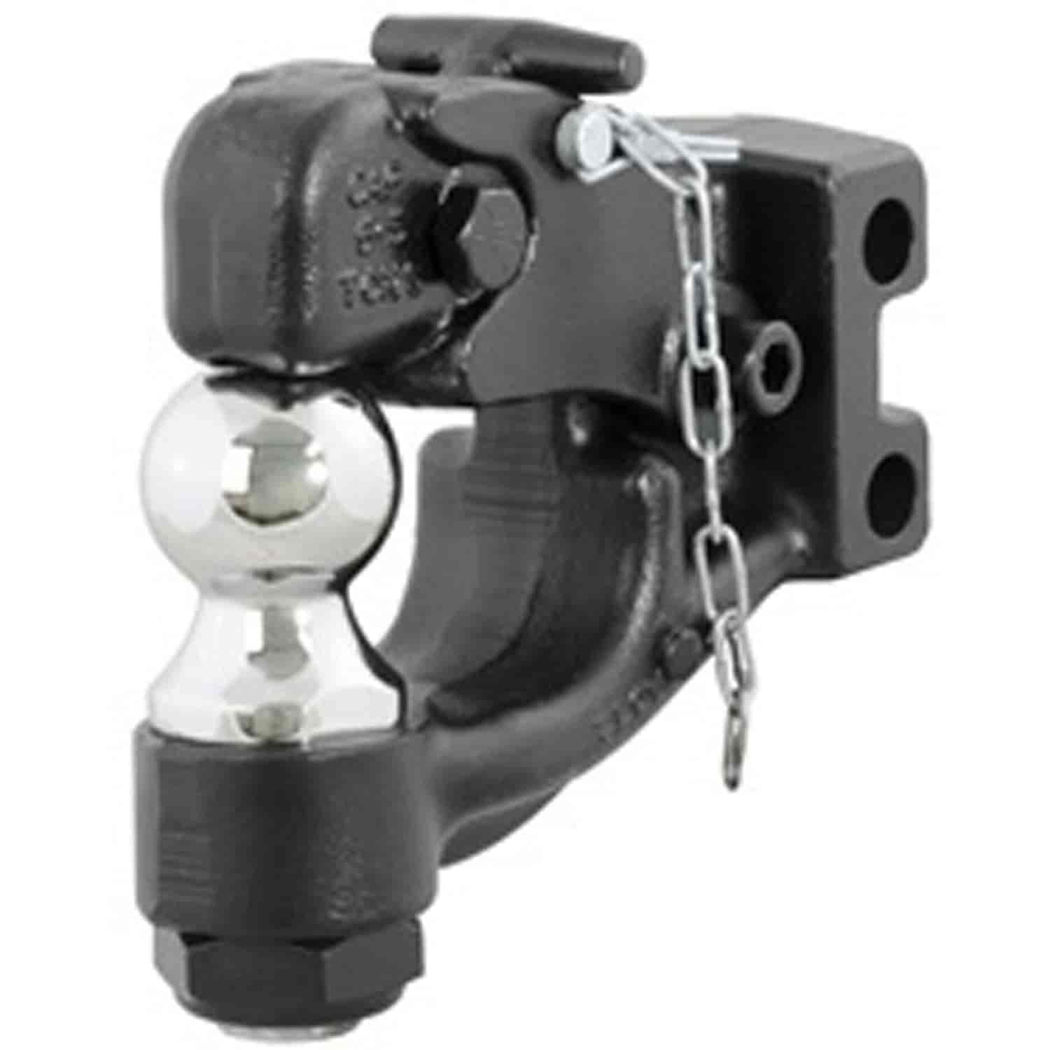 2 BALL PINTLE FOR USE WITH CURT ADJUST CHANNEL STYLE BALL MOUNTS