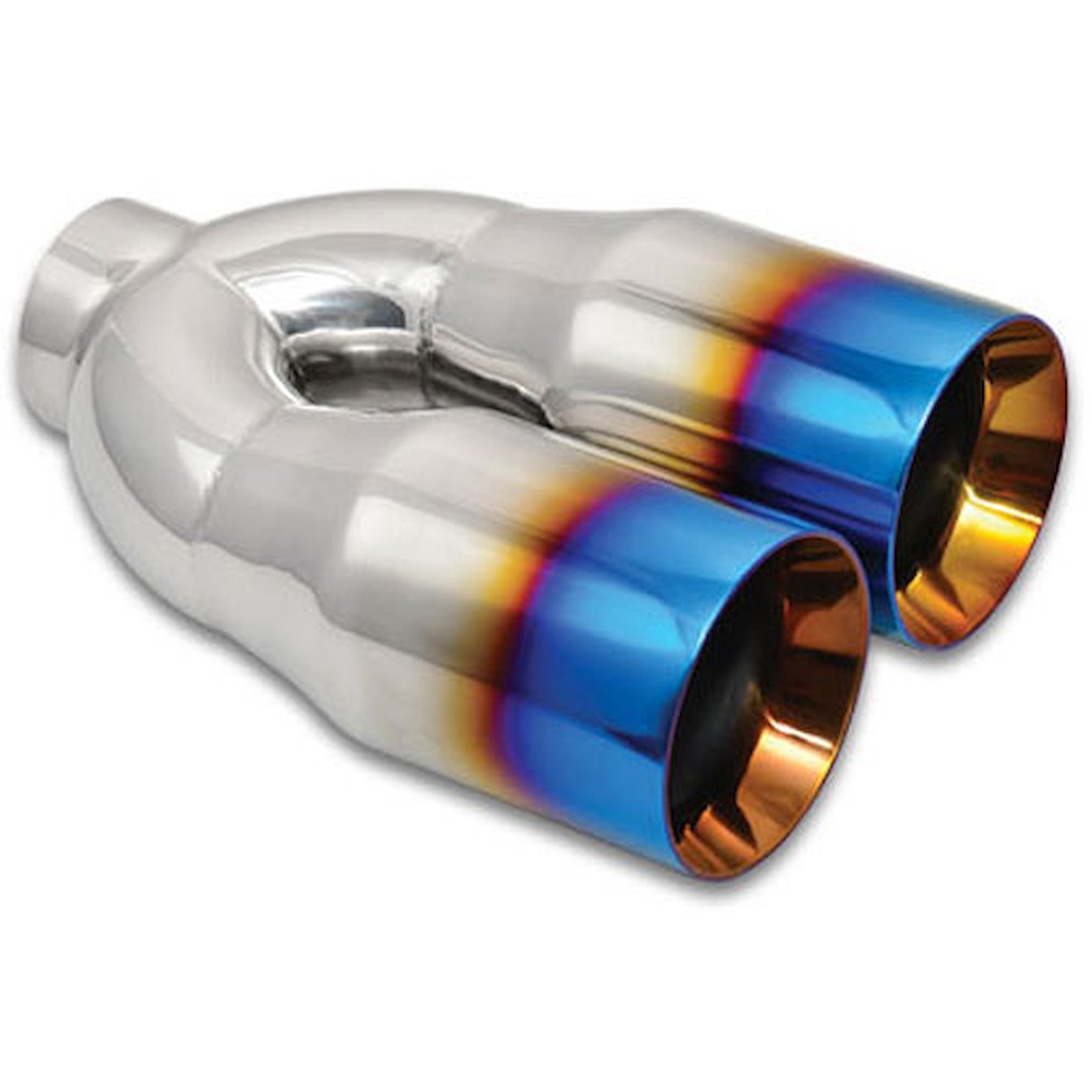 Dual Round Stainless Steel Exhaust Tip