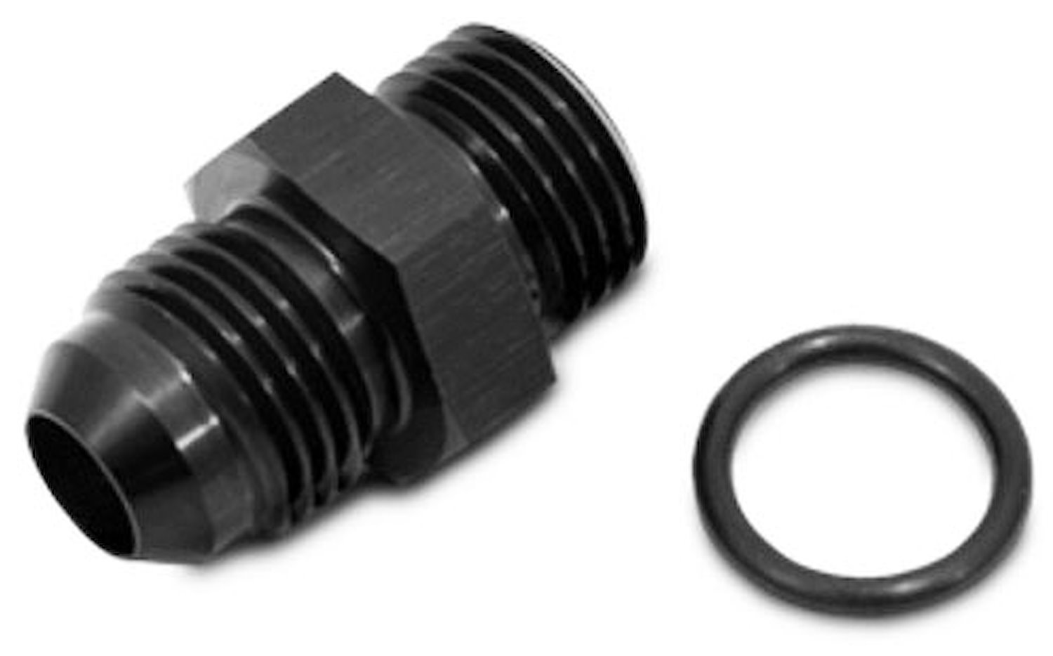 -3 AN Male Flare to -4 Male ORB Straight Adapter Fitting [Black]
