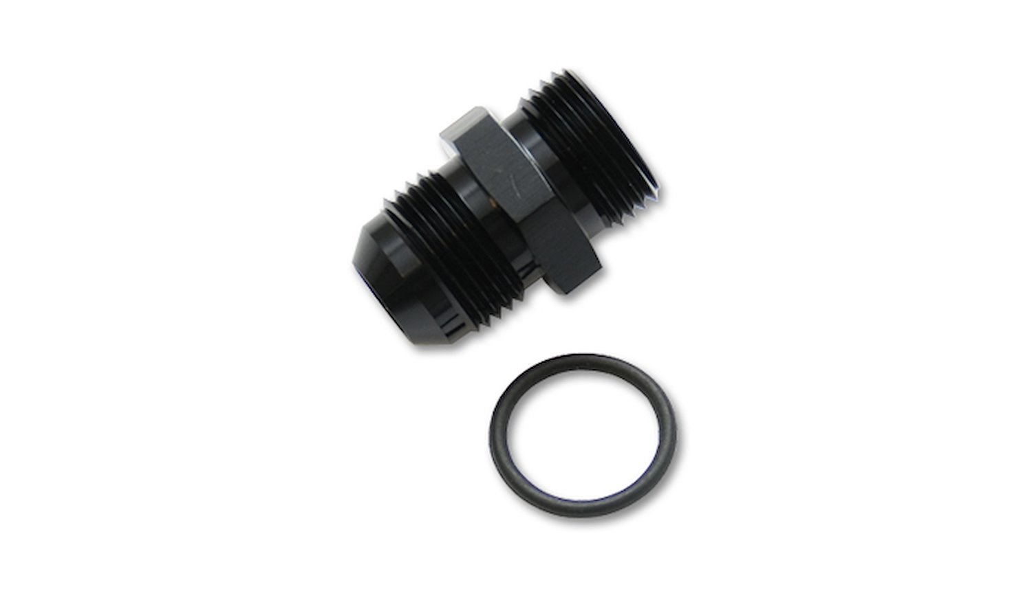 -8 AN Male Flare to -4 Male ORB Straight Adapter Fitting [Black]