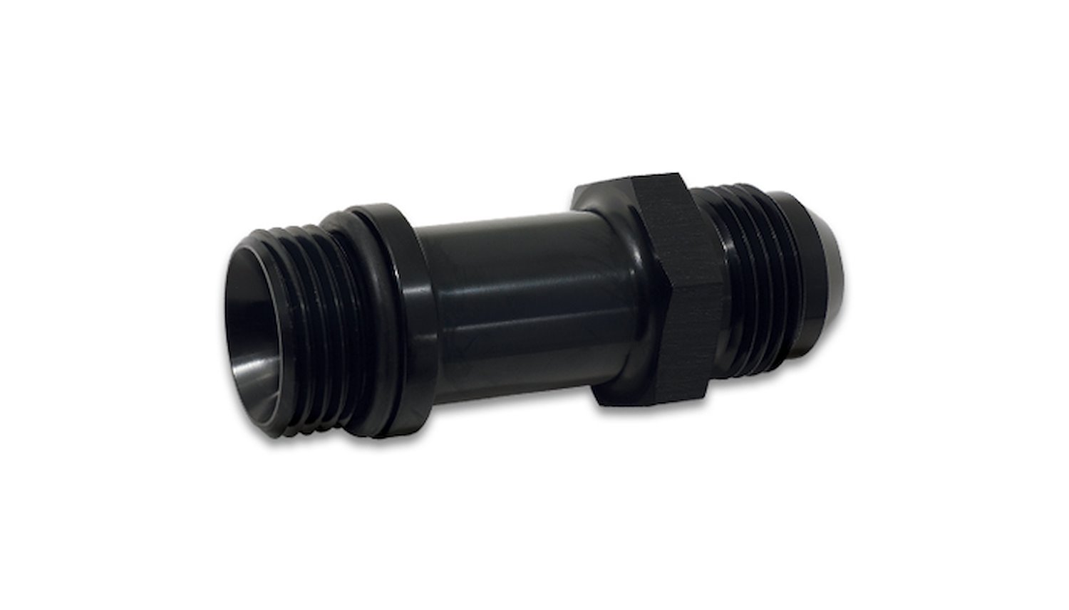 Vibrant Performance -6 AN Hose to -8 AN Male ORB 90 Degree Hose End Swivel  Fitting Black