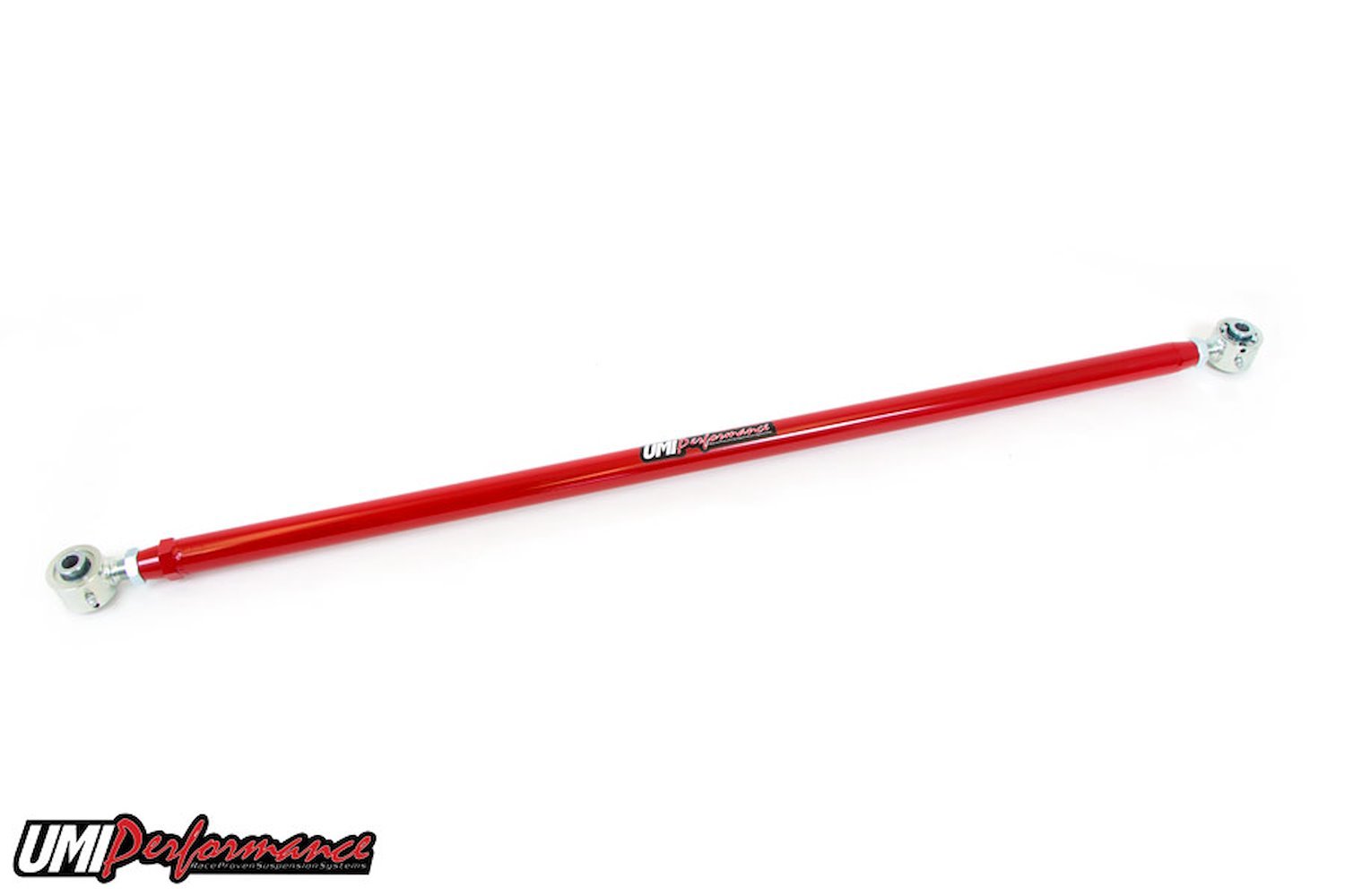 UMI?s double adjustable panhard bar is a must for rear end centering after vehicle lowering as well