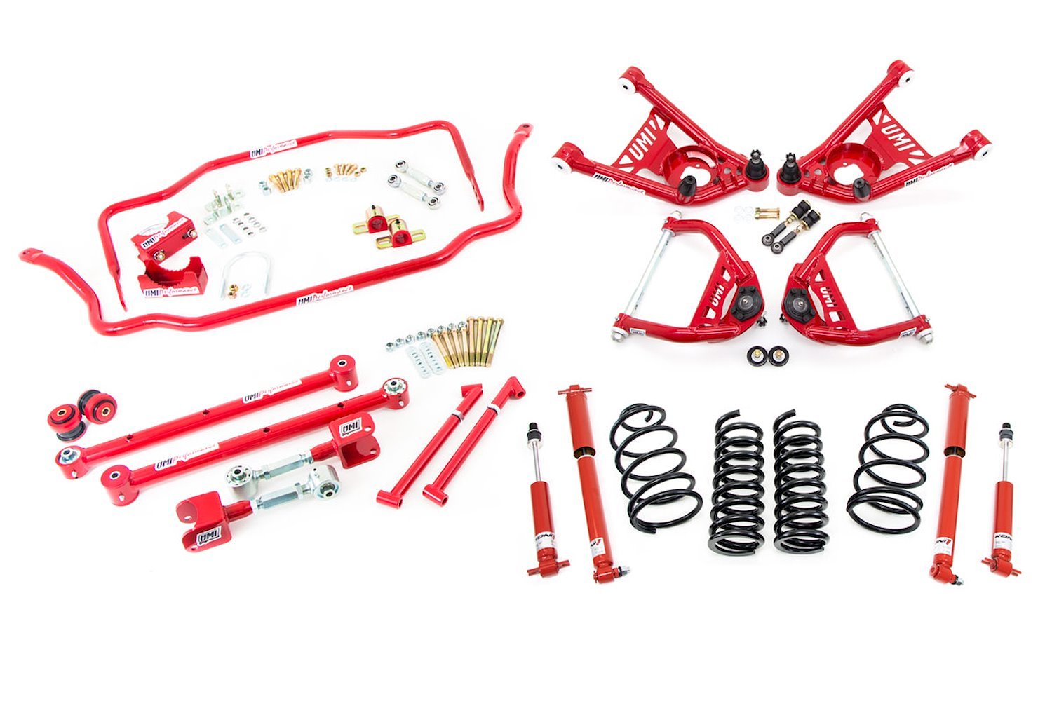 Handling Kit 1 Lowering Stage 3.5- Red 65-66 GM A-Body
