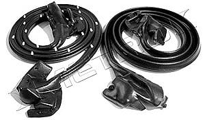 Molded Door Seals with Clips and Molded Ends 1968-69 Chevy Camaro/Pontiac Firebird
