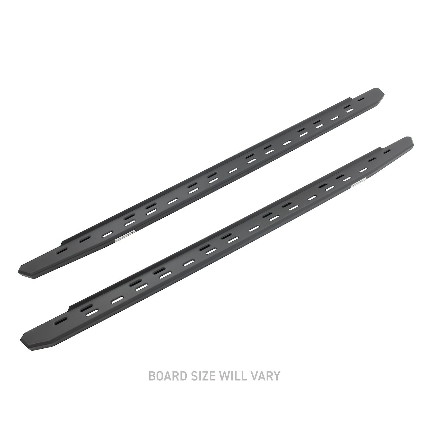 RB30 Slim Line Running Boards w/Bracket Kit Fits Select GM Silverado, Sierra 2500 HD/3500 HD Double Cab [Textured Black]