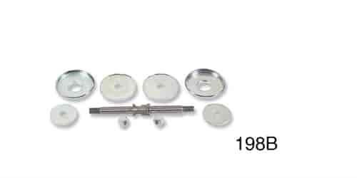 Motor Mount Washer & Shaft Set for 1955-1957 Chevy Tri-Five with V8 & L6