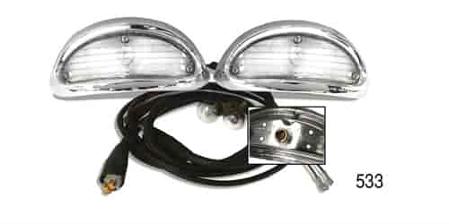 Park Light Housing Assembly Set for 1955 Chevy Tri-Five