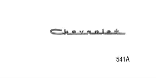 Chevrolet Script Emblem for 1957 Chevy Tri-Five Bel Air