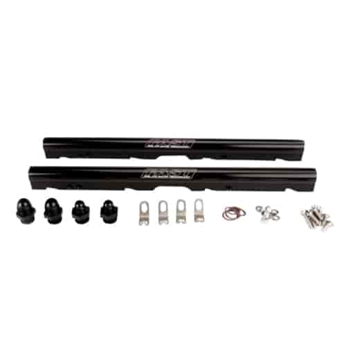 LSX Billet Fuel Rail Kit LS1/LS6 Black with Fittings, O-Rings, Hardware