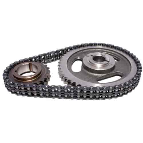 Ford 302 351C Cleveland Double Roller 9 Keyway Billet Steel Timing Chain Kit