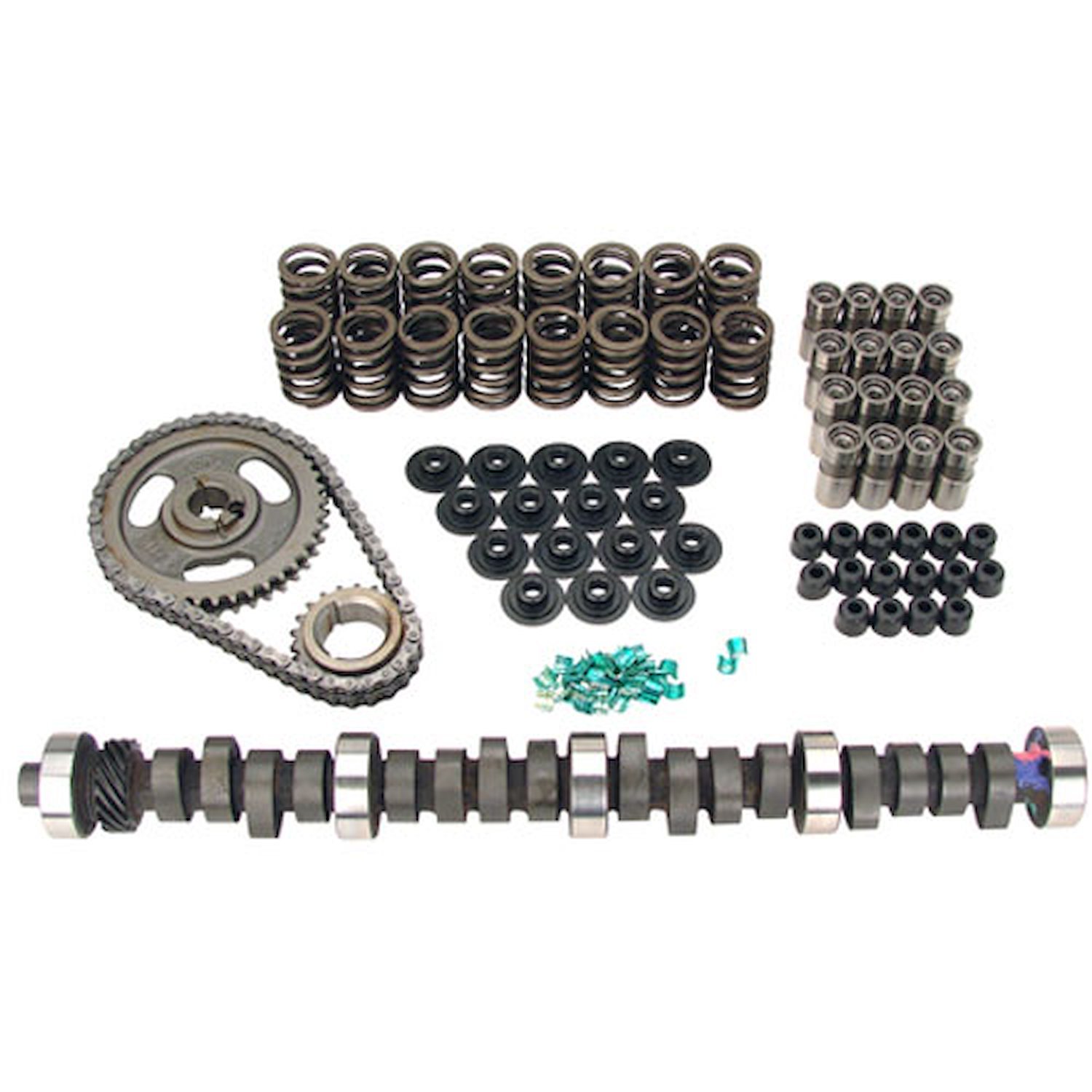 High Energy 268H Hydraulic Flat Tappet Camshaft Complete Kit Lift: .494" /.494" Duration: 268°/268° RPM Range: 1500-5500