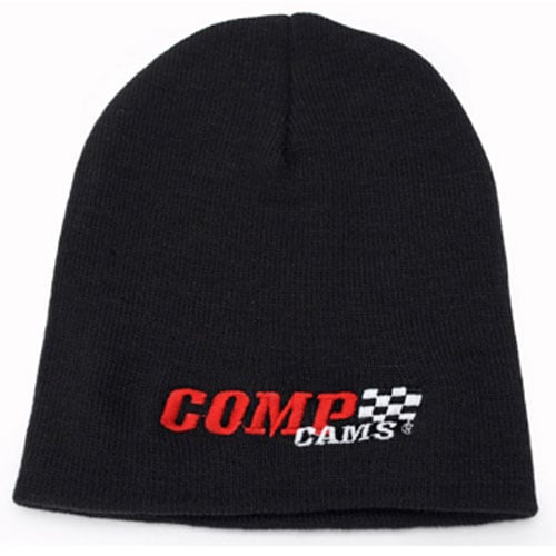 Black Beanie Cap Full Color Comp Cams Embroidered Logo