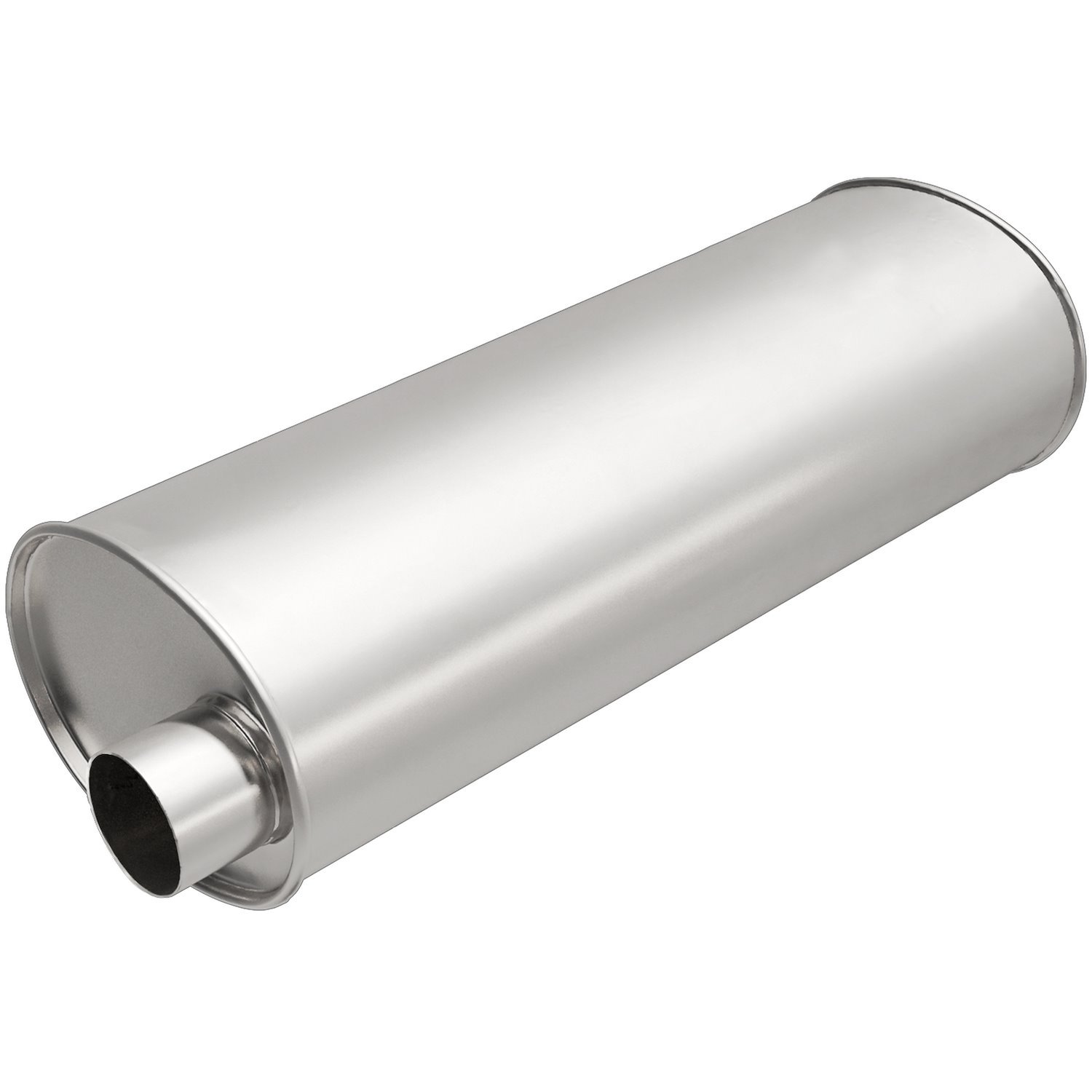 Universal Exhaust Muffler, Oval, Inlet/Outlet: 2.75 in./3 in. , Offset/Offset
