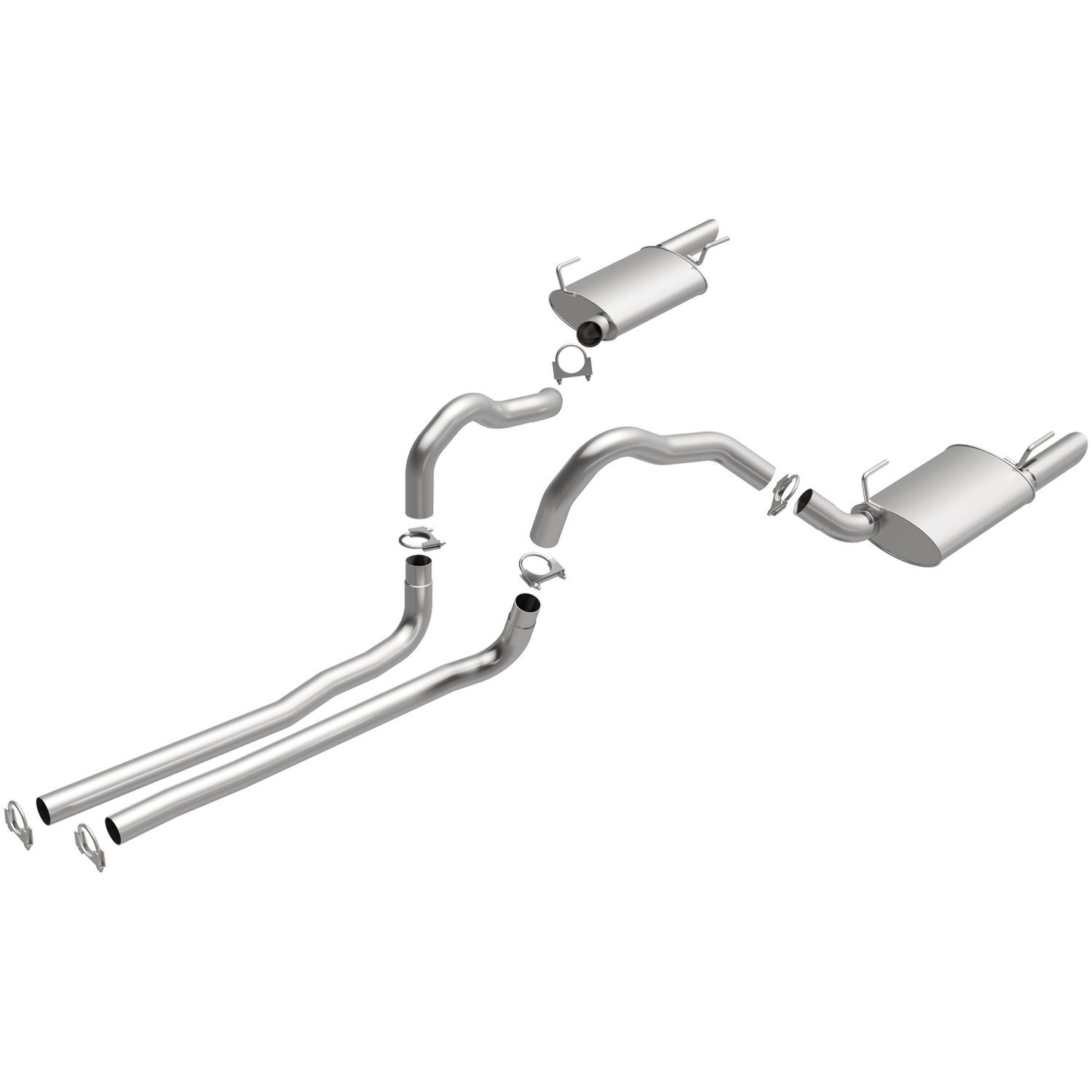 Direct-Fit Exhaust Kit, 2005-2010 Ford Mustang 4.6L