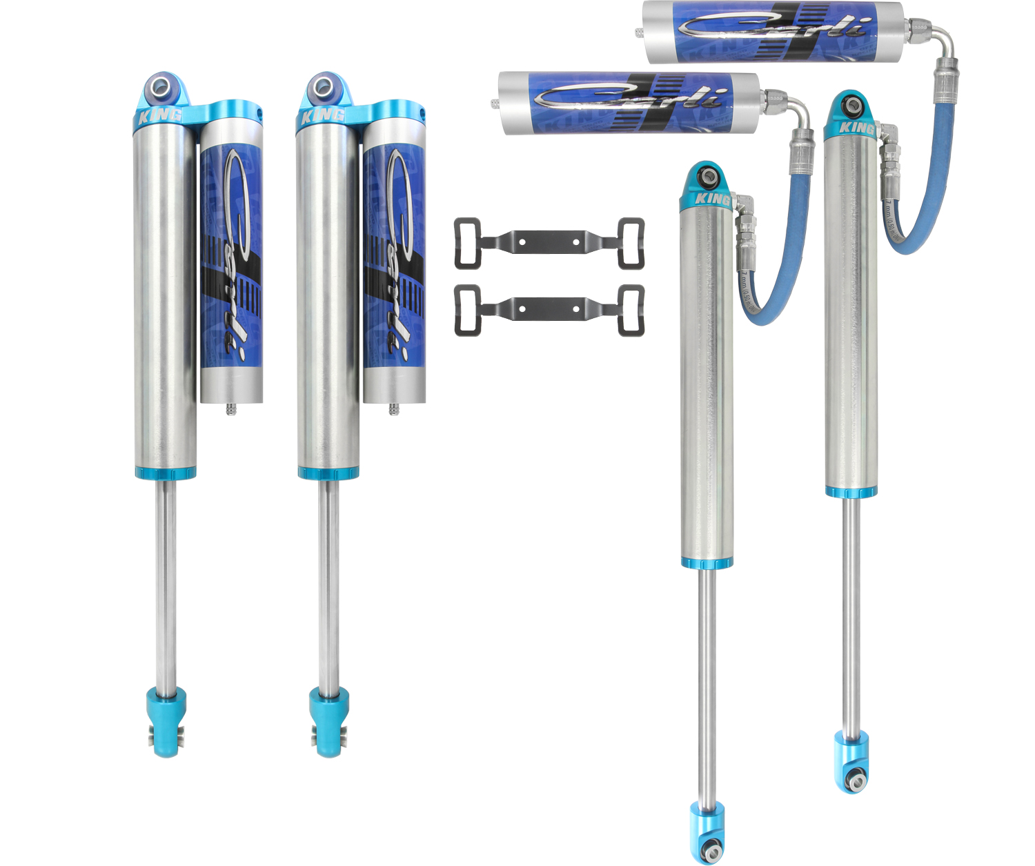 Tuned 2.500 in. Remote Reservoir Shocks for 2000-2005