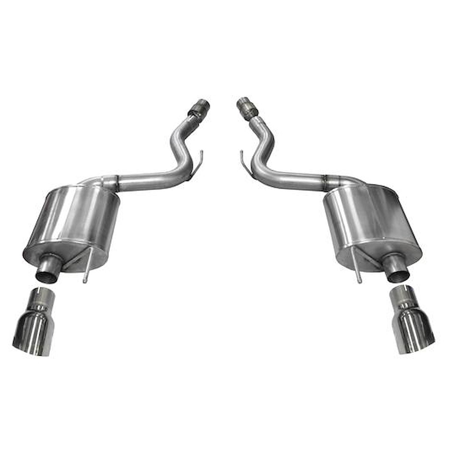 Touring Axle-Back Exhaust System 2015-2017 Ford Mustang GT Fastback 5.0L