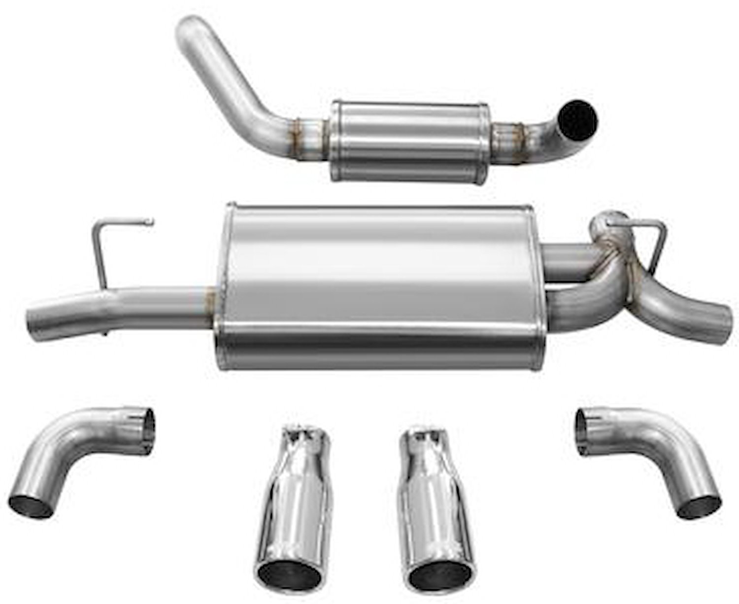 Touring Axle-Back Exhaust System 2018-2019 Jeep Wrangler JL