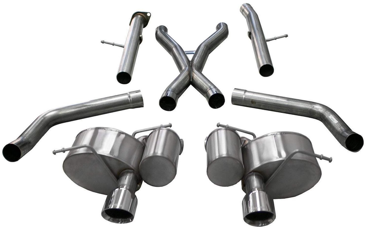 Xtreme Cat-Back Exhaust System Jeep Grand Cherokee SRT 6.4L V8- Polished Tips