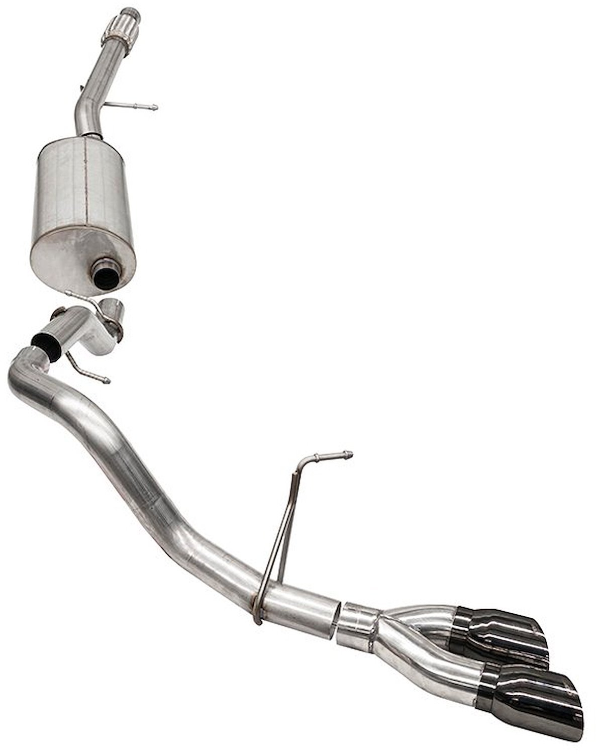 Sport Cat-Back Exhaust System fits Select Late-Model Chevy Suburban 5.3L V8 - Black Tip