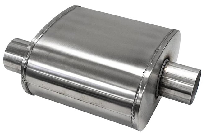 Pro Series Universal Weld-In Muffler [2.500 in. Offset In / Center Out]